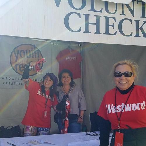 Volunteers at a Westword event