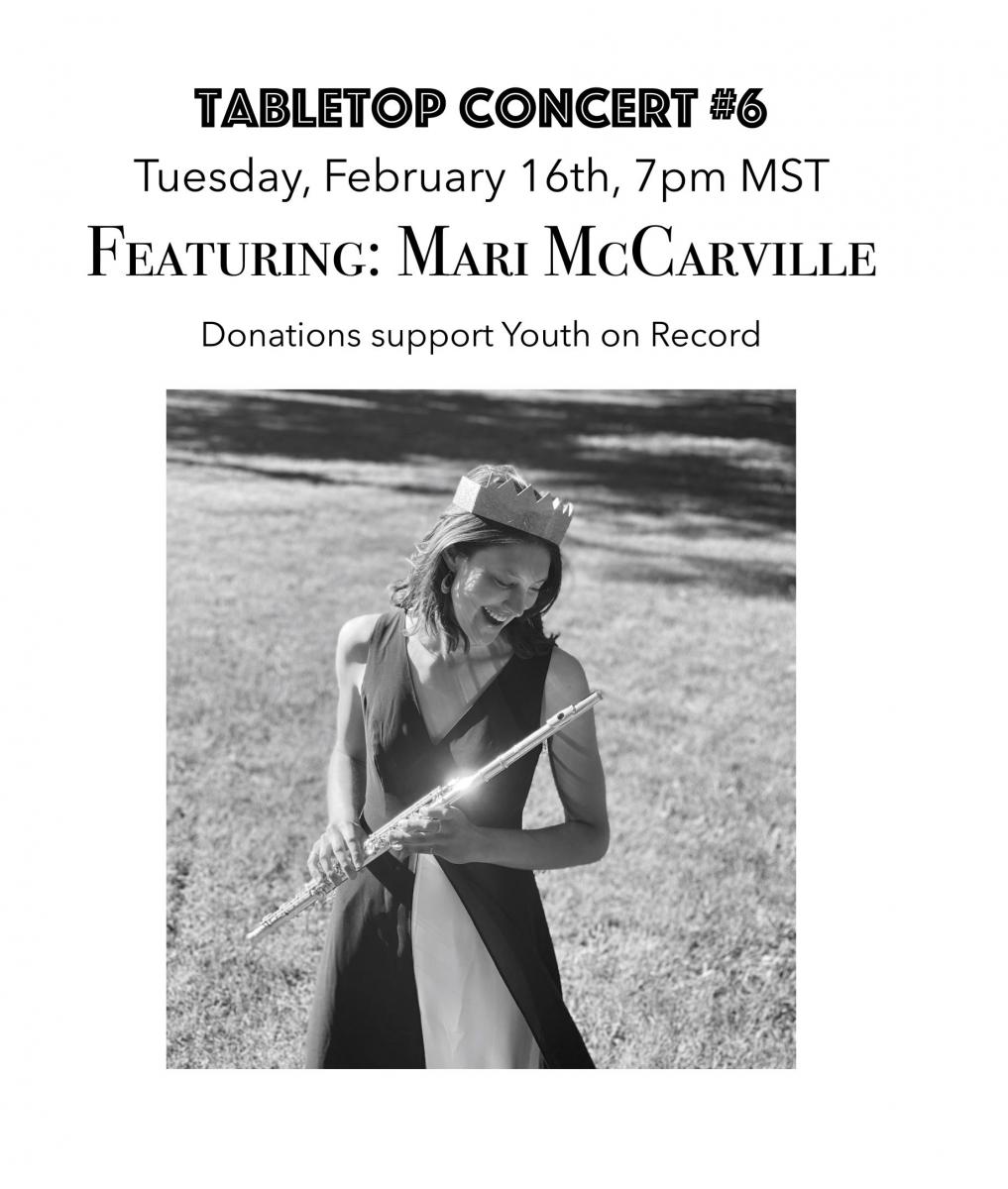 Tabletop Concert #6 benefiting YOR