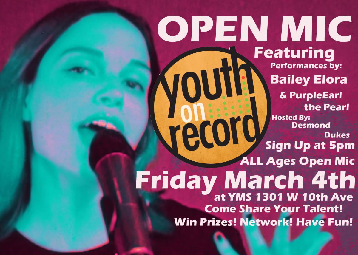 Youth on Record Open Mic 