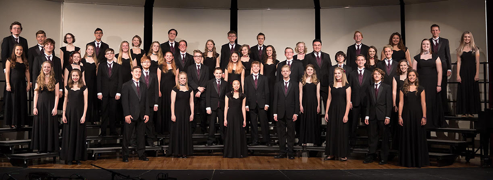 Students from Arvada West High School's various choirs raised funds for Youth on Record. Here, members perform at a recent choir vocal showcase.