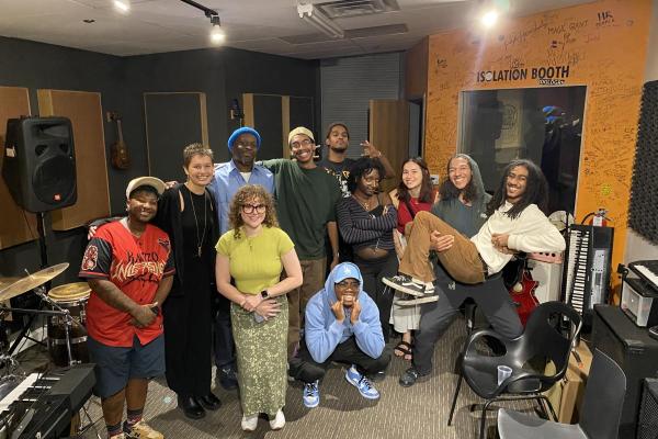 a group of participants at young creative campus
