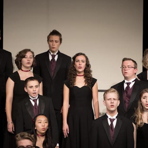 Arvada West's vocal showcase, from which several choir groups raised funds for Youth on Record