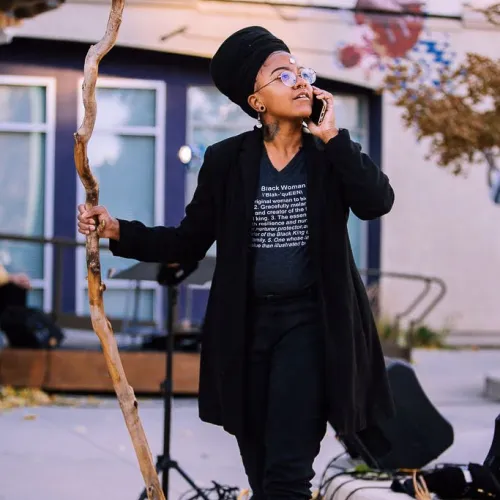 Mama JAH performing during Founding our Future