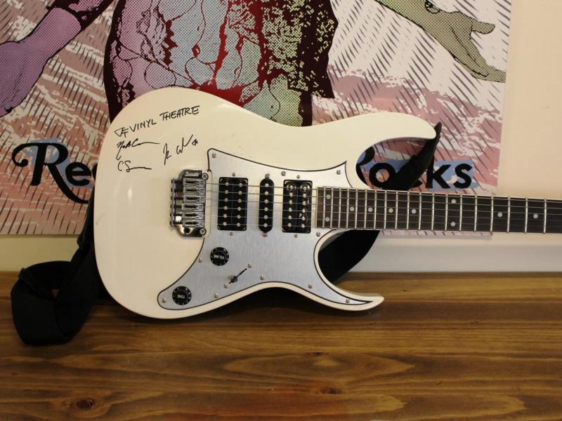 Autographed guitar